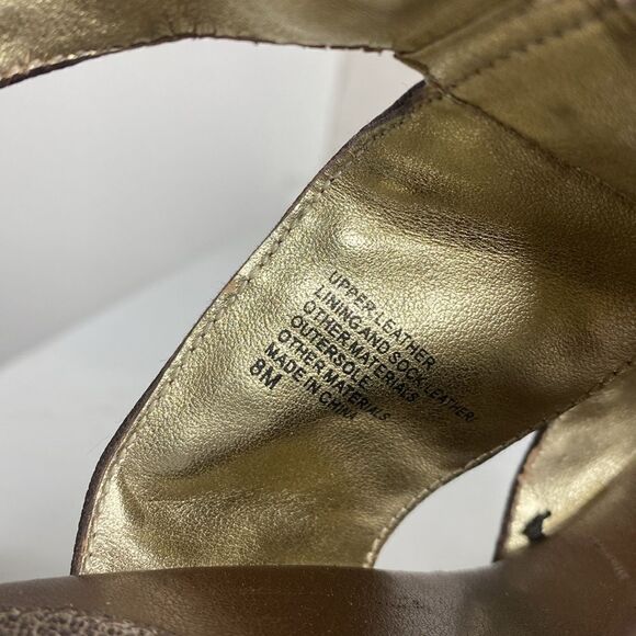 BANANA REPUBLIC Wood & Leather Chunky Heels - Picture 13 of 13